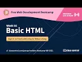 Free Webdev Bootcamp Week 2 Basic HTML Continued Eastern Stream