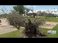 Bonham business and home owners clean up after severe overnight storms