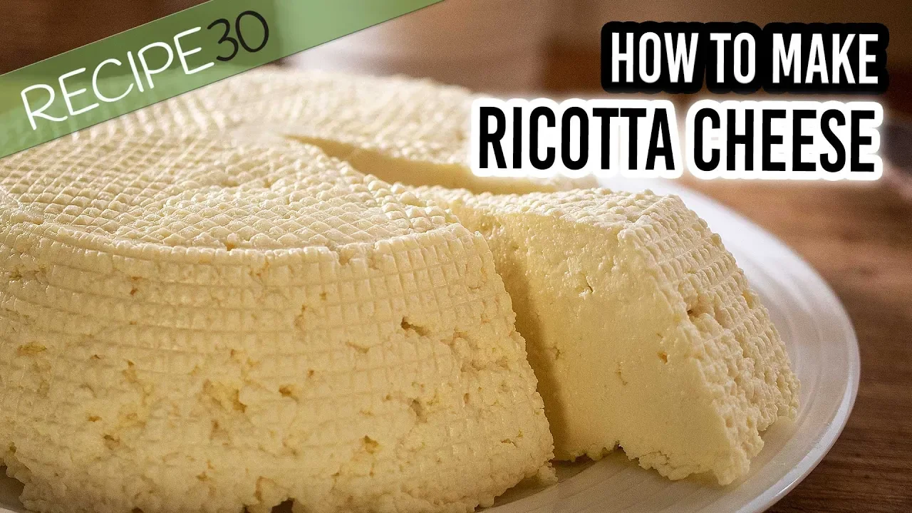 How to make ricotta cheese at home