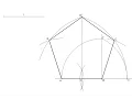 How to draw a regular pentagon knowing the length of one side