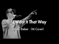 Download Lagu I Want It That Way - Backstreet Boys by Justin Bieber (AI Cover)
