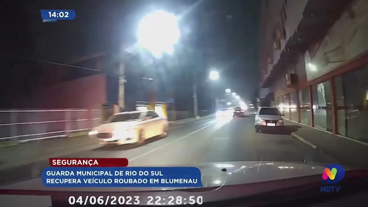 Guarda Municipal de Rio do Sul recupera veículo roubado em Blumenau