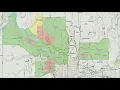 Updated evacuation zones for the Spokane Complex Fires Aug 9