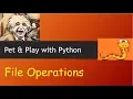Python Tutorial - Read Write a File