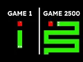 AI learns to play snake
