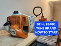 Stihl FS 40C Trimmer Tune up and How to Start