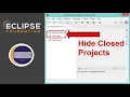 Hide Closed Projects in Eclipse Project Explorer