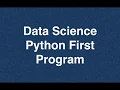 4 Data Science Python First Program Online Training Download app from below link