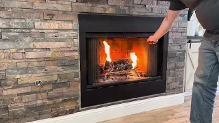 Lighting a Gas Fireplace With a Key Valve