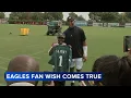 Generous 12-year-old has wish fufilled by Eagles after helping homeless