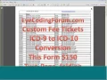 Four-Page ICD-10 Code form for Ophthalmology and Optometry