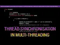 Write a java program using thread synchronization in multithreading Java Programming Lab