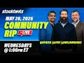 COMMUNITY RIP LIVE JFDI HOLDINGBAGS AND SPECIAL GUEST JONATHAN MORGAN