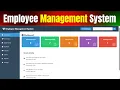 Introduction - Employee Management System HTML CSS JavaScript Project for Beginners