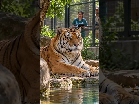 बाघिन महक की लंबी उम्र का राज़? DNA अध्ययन की तैयारी! 🐅 #Shorts