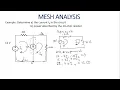 MESH ANALYSIS with a SUPERMESH Example No 3