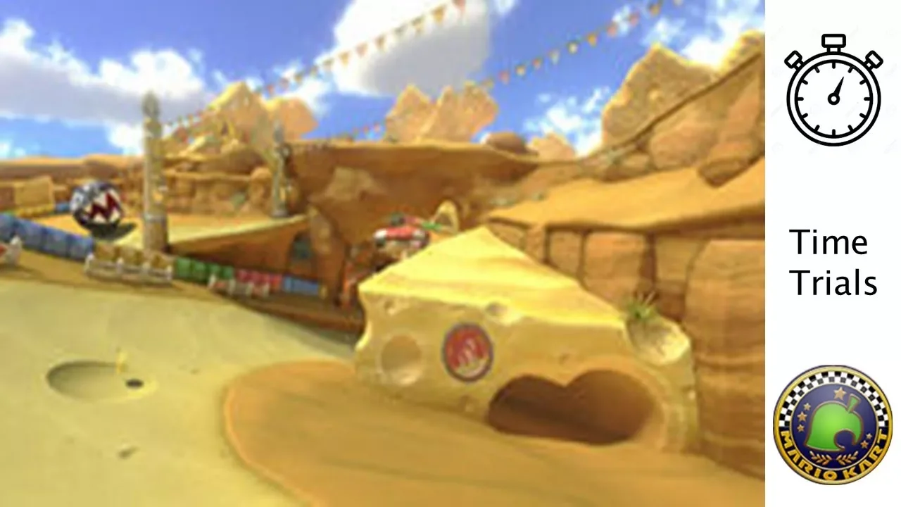 Mario Kart 8 Deluxe - Time Trials - Cheese Land (GBA)