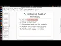 Installing Rust Writing Your First Program Part 2 Rust programming for Beginners