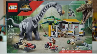 LEGO Jurassic World Rebirth 76973 Raptor & Titanosaurus Tracking Mission Speed Build