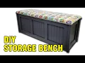 How to Build an End of Bed Storage Bench - Free Plans