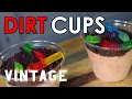 90s Dirt Cup Dessert - Pudding Oreos and Gummy Worms Vintage Recipe