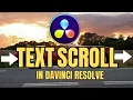 How to Create a Horizontal Text Scroll in DaVinci Resolve