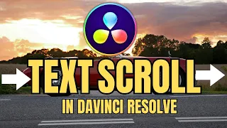 How to Create a Horizontal Text Scroll in DaVinci Resolve