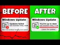 How To Fix ALL Windows Update ERROR Problems Updates Failed Solution