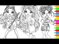 Coloring Brianna Dulce Carmen Major Lila Yamamoto Rainbow High Coloring Book Pages