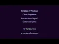 It Takes A Woman - Chris Stapleton (play-along for guitar)