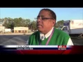 Leon Jones collecting cases of water to help tornado victims