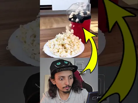 تجربة أغرب وأسرع آله لصنع الفشار بثواني بدون زيت ولا نار 😲🔥 ـ من تيمو