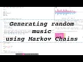 Generating random music in Sonic Pi using Markov Chains
