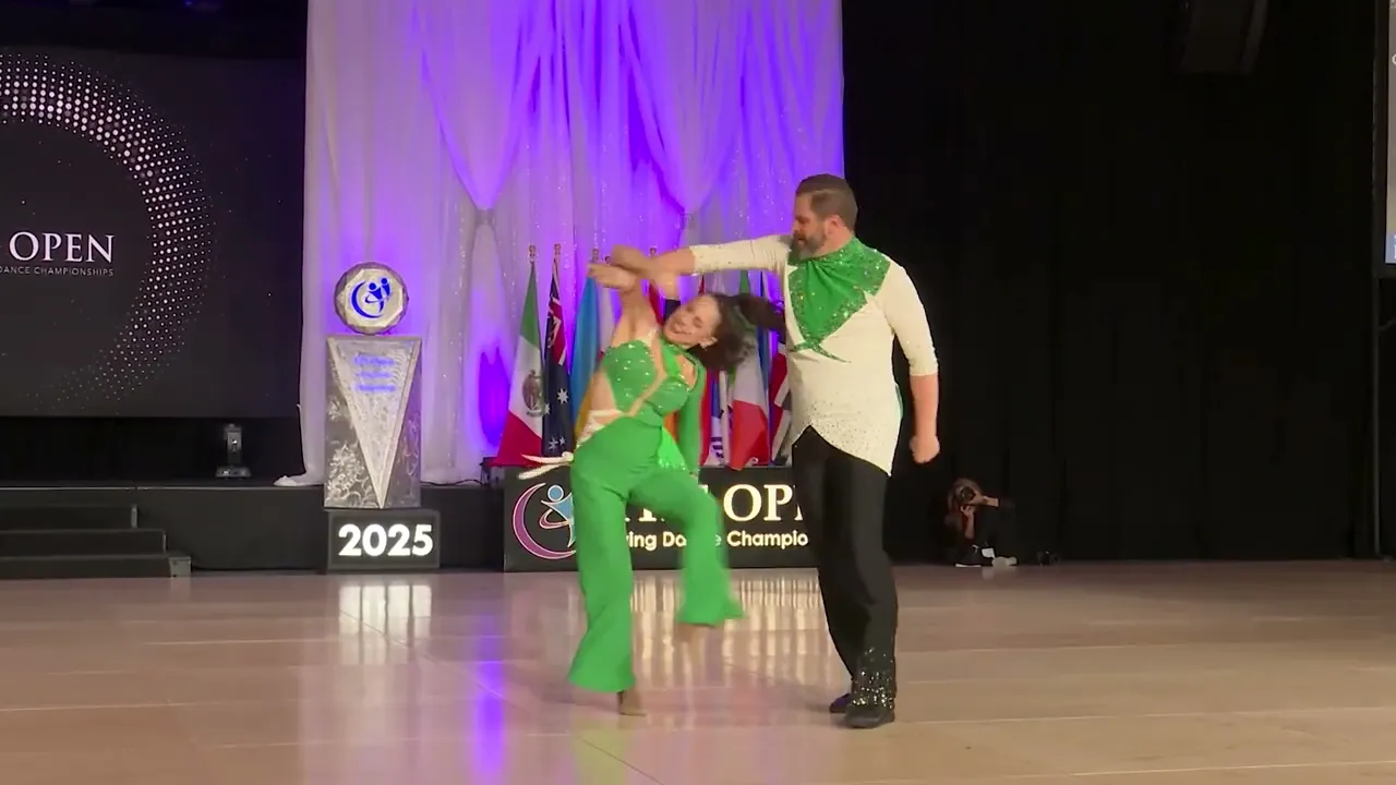Ryan Pflumm and Lara Deni - 4th Place Sophisticated - The Open 2025