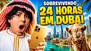 SOBREVIVENDO 24 HORAS EM DUBAI! 😱