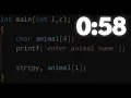 Coding in C until my program is wrong