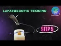 Laparoscopic Training Basic Surgery Training Knot on the short thread Laparoscopic Knot Tying