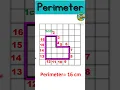 Maths - Perimeter using 1cm squares with Unit Squares
