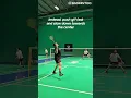 Badminton footwork technique