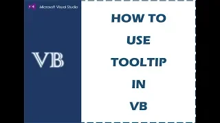 Visual Basic - HOW TO USE TOOLTIP
