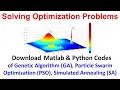 Codes of Genetic Algorithm Particle Swarm Optimization Simulated Annealing