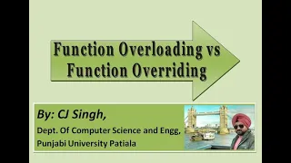 Function Overriding Function Overloading vs Function Overriding in C