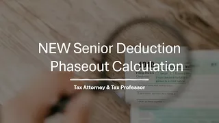 Schedule 1-A Senior Deduction Phaseout Age 65 Form 1040