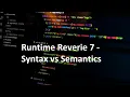 7 Syntax vs Semantics in programming