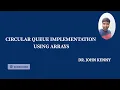Circular Queue Using Array in C Data Structures and Algorithms
