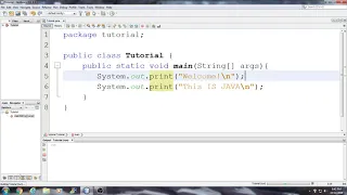 Beginning Java Tutorial 5 New Line and Tab escape characters