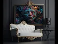 Aboriginal Witch Art - Cosmic Shaman Portrait Mystical Psychedelic Colors Spiritual Wall Art
