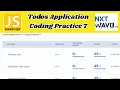 Todos Application Coding Practice 7 Answers JavaScript NxtWave CCBP 4 0