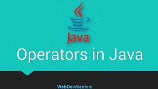 18 Operators in Java