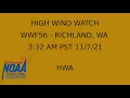 PDT to PST - High Wind Watch